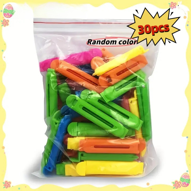 Dry Food Snacks - 30pcs Multicolor Food Sealing Clips: Keep