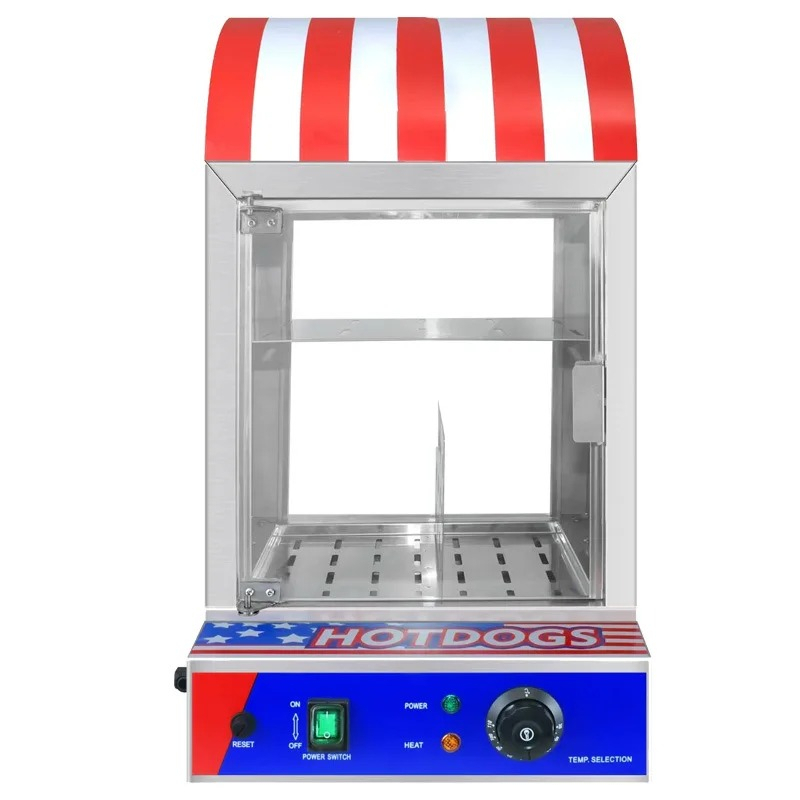 Snacks Food Warmer - Commercial Automatic Hot Dog Bread Warmer