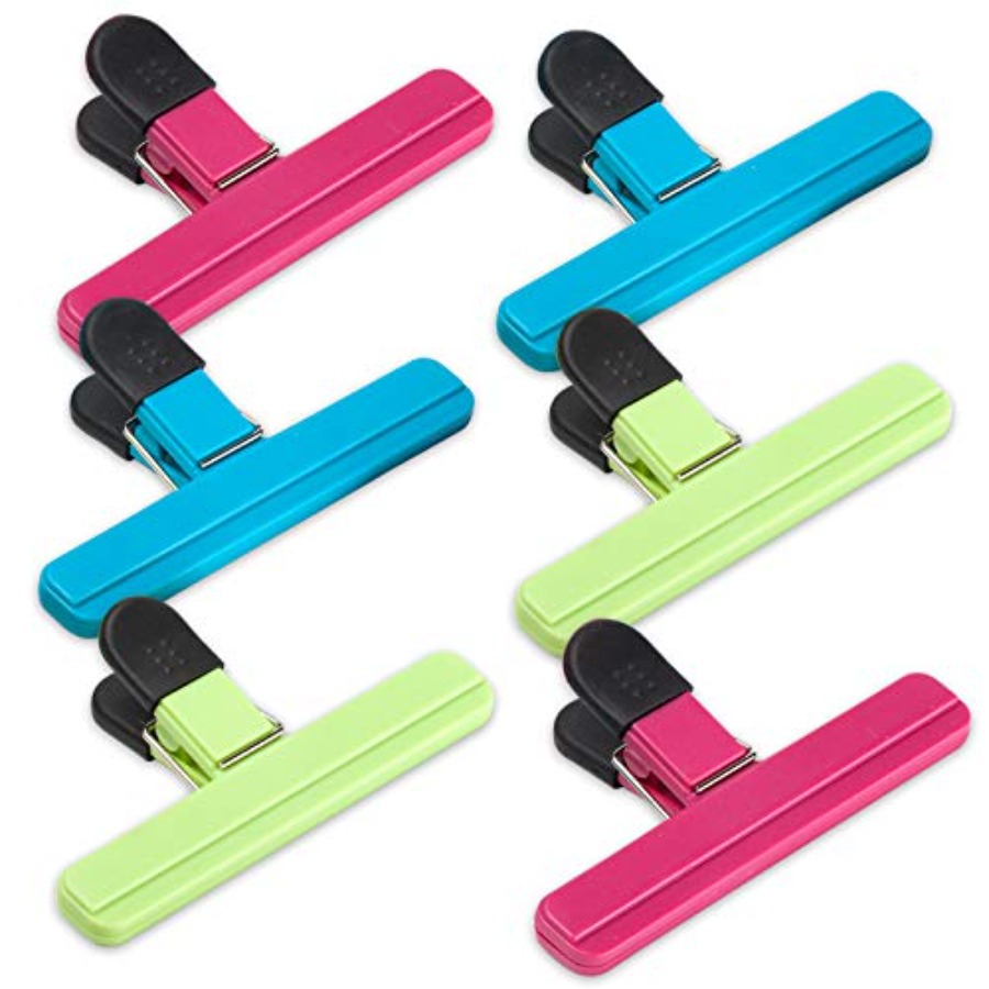 Food Packed Snacks - 6 Pack Chip Bag Clips, 6