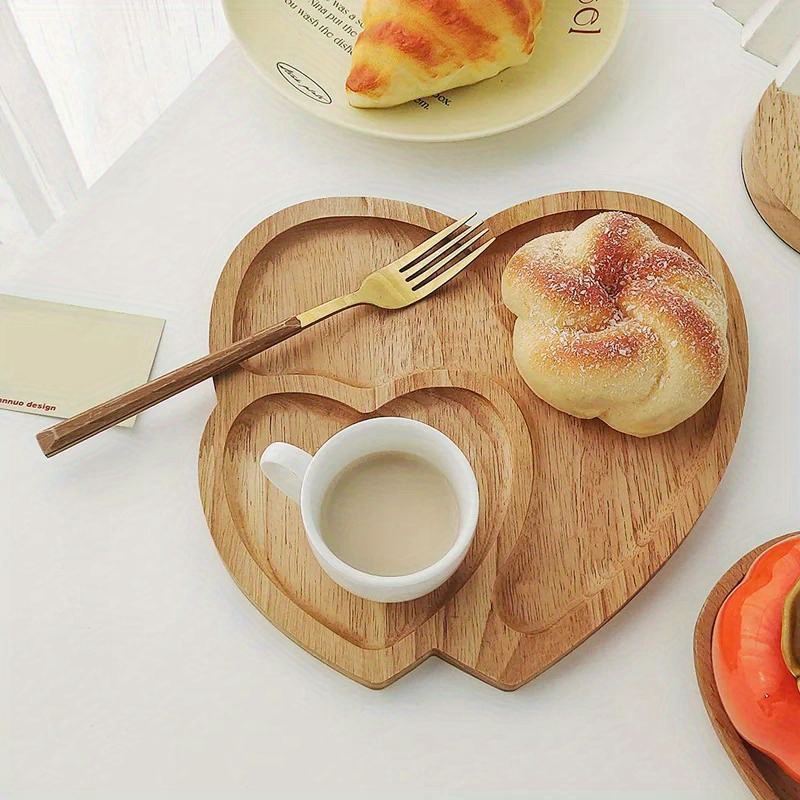 1PC Wood Double Heart Shape Sn - Dry Food Snacks review and price