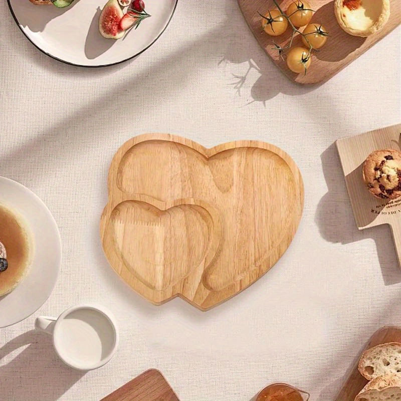 1PC Wood Double Heart Shape Sn - Dry Food Snacks review and price