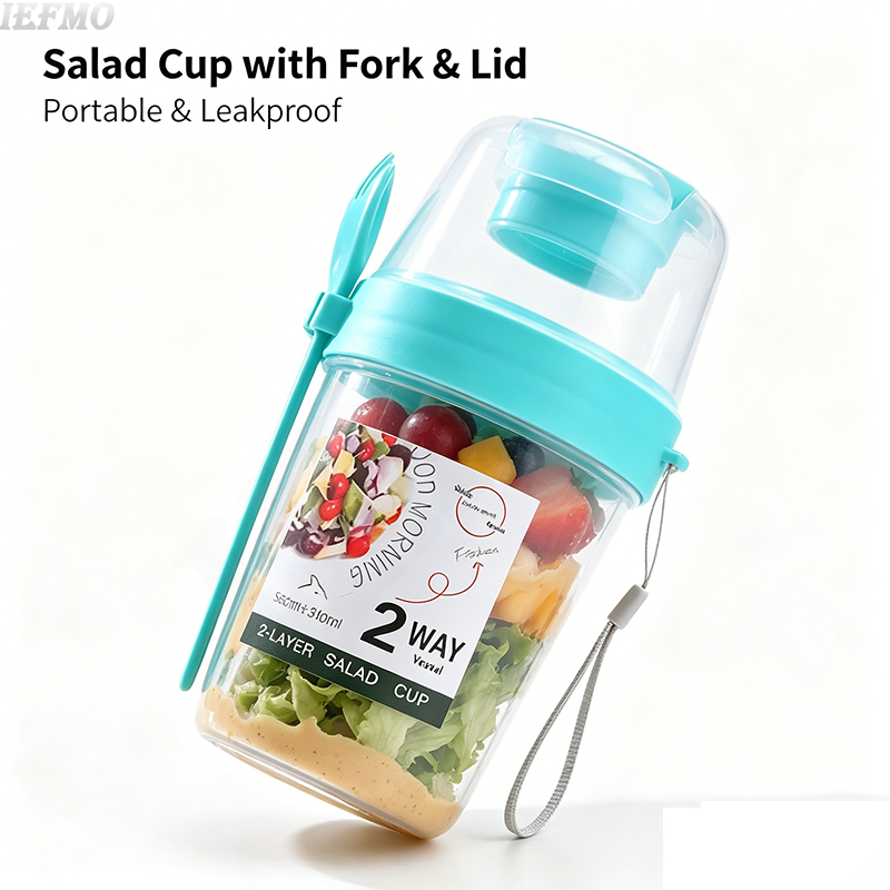 On-the-Go Salad Bowl Set with  - Food Snacks For Weight Loss review and price