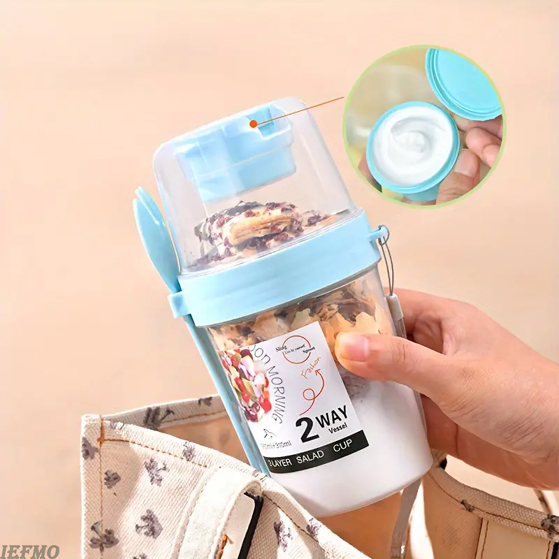 On-the-Go Salad Bowl Set with  - Food Snacks For Weight Loss review and price