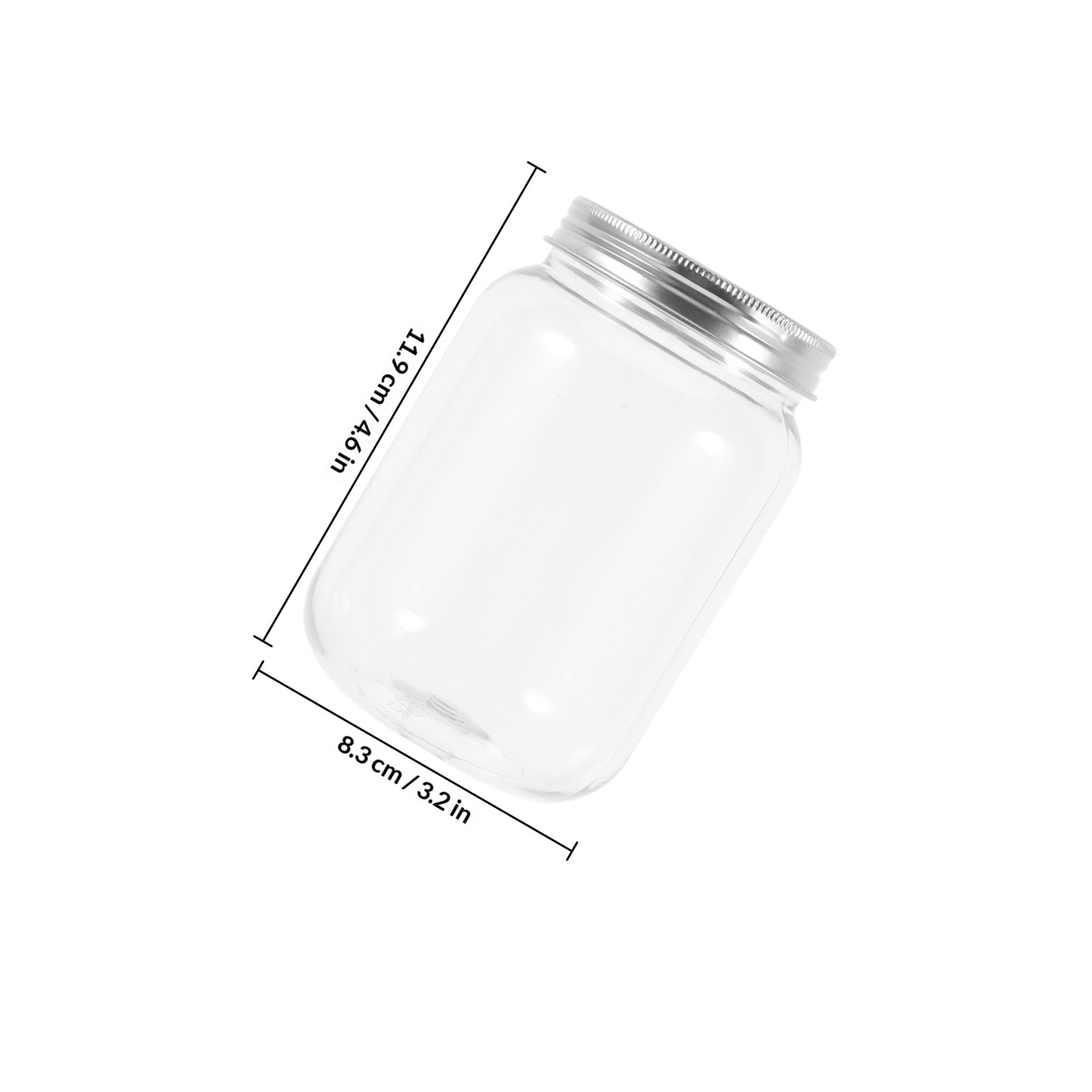 4Pcs Clear Plastic Jars with A - Dry Food Snacks review and price