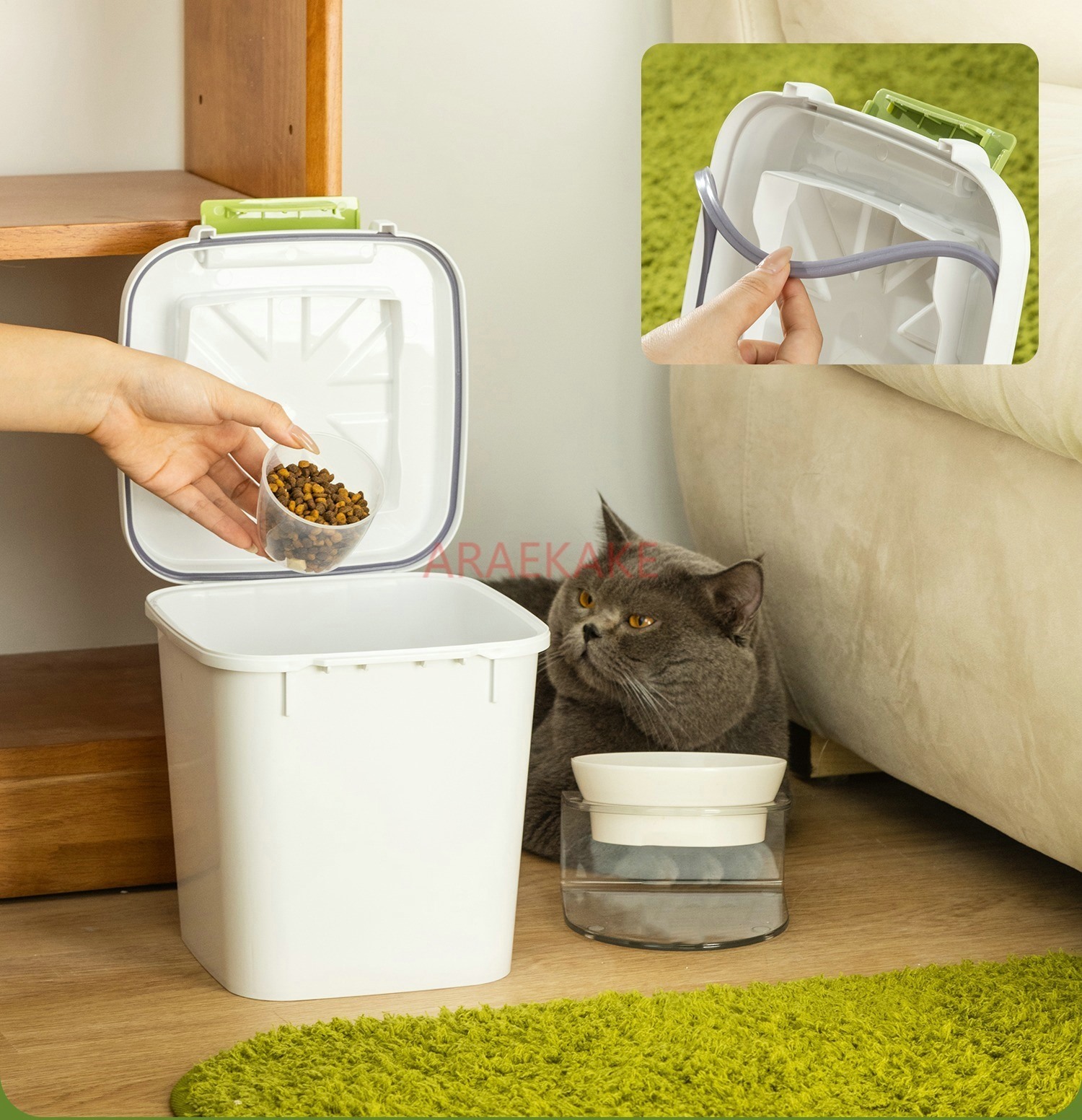 Cat food bucket, dog food stor - Dry Food Snacks review and price