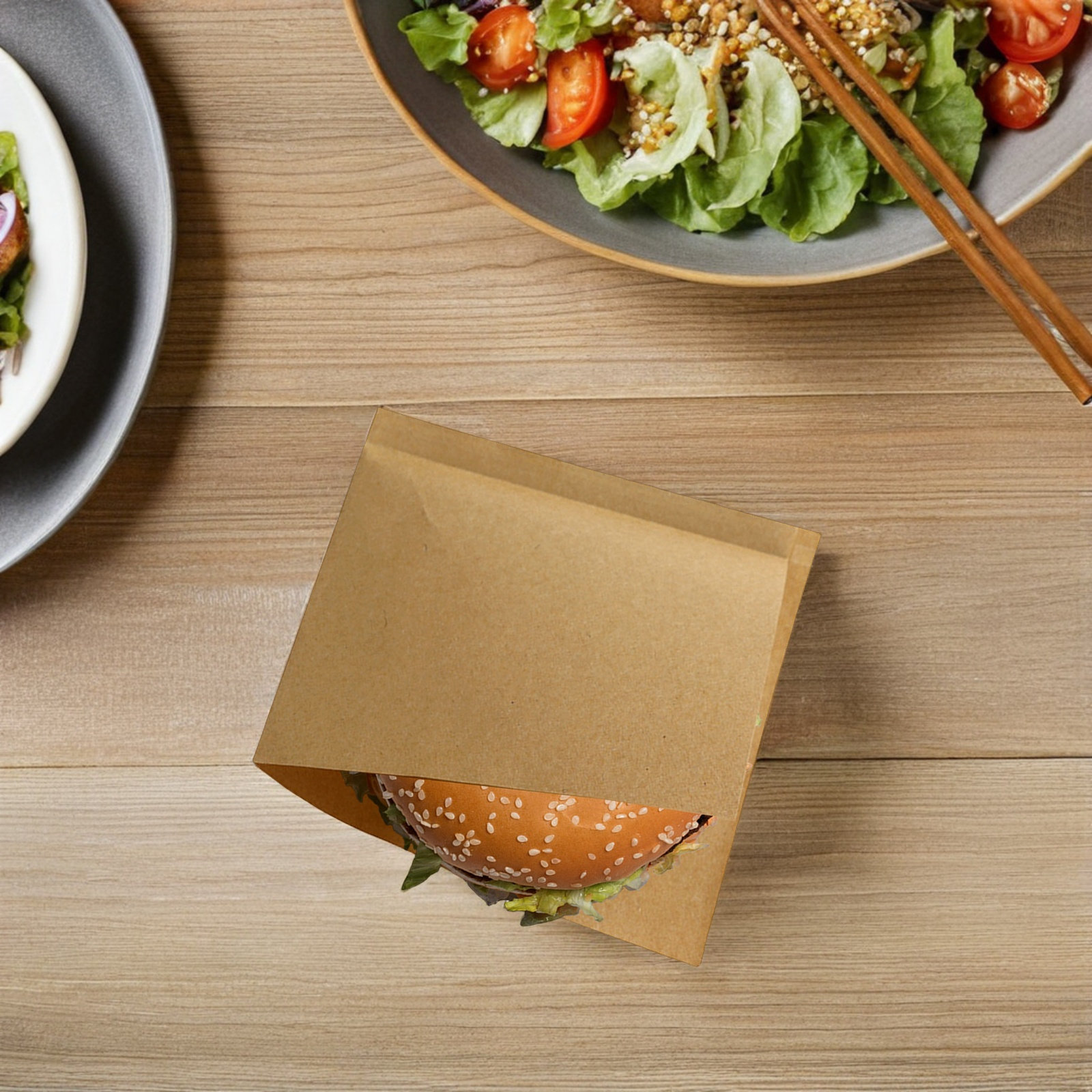 100Pcs Food Kraft Paper Oil-Pr - Food Snacks Quantity review and price