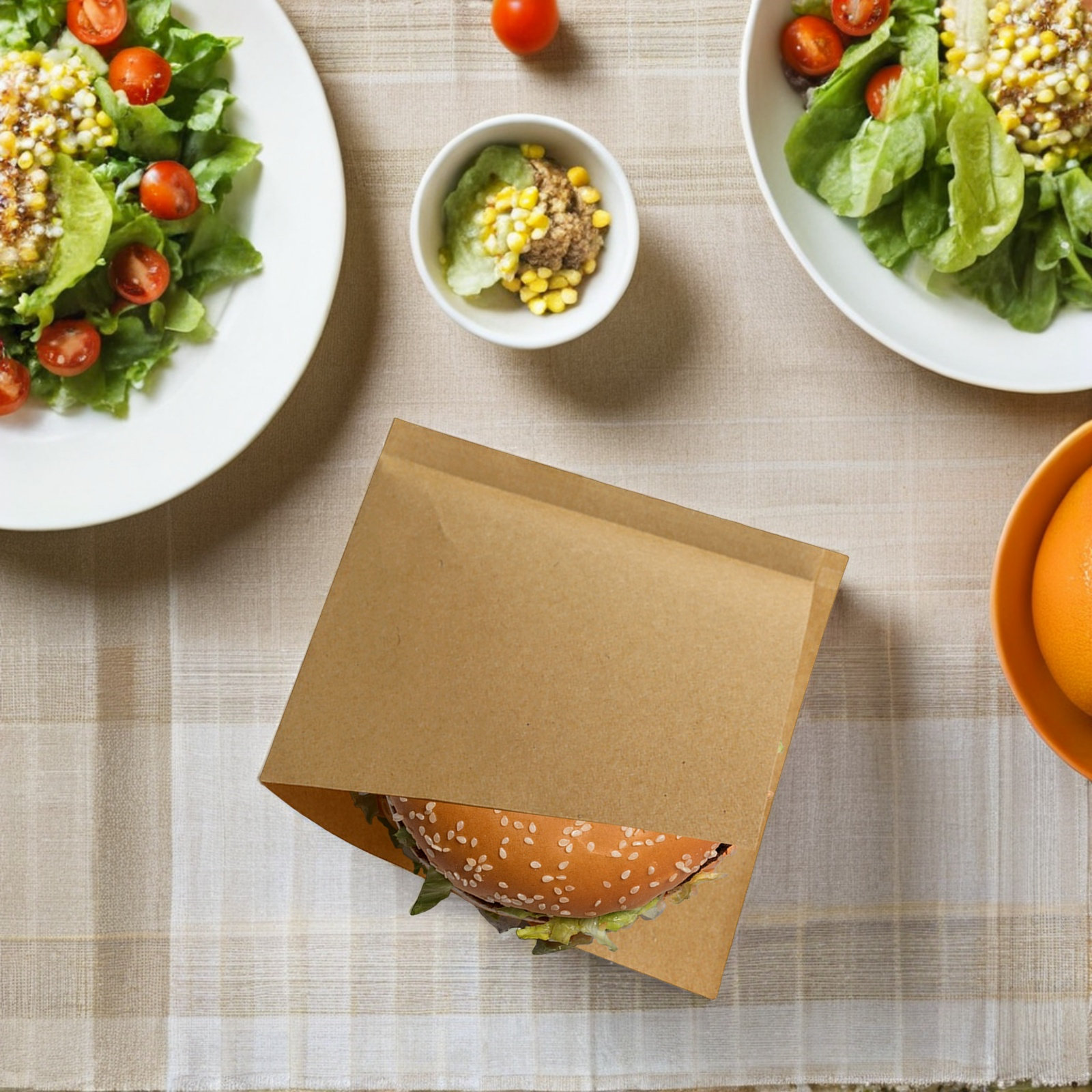 100Pcs Food Kraft Paper Oil-Pr - Food Snacks Quantity review and price
