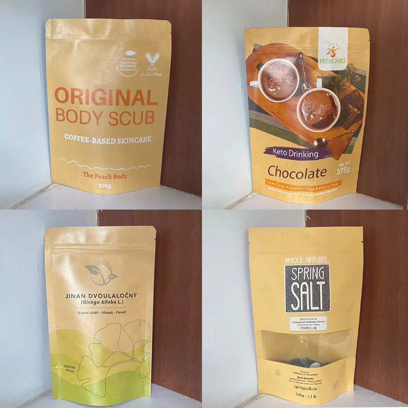 Custom LOGO Brown Kraft Paper  - Logo Food Snack review and price