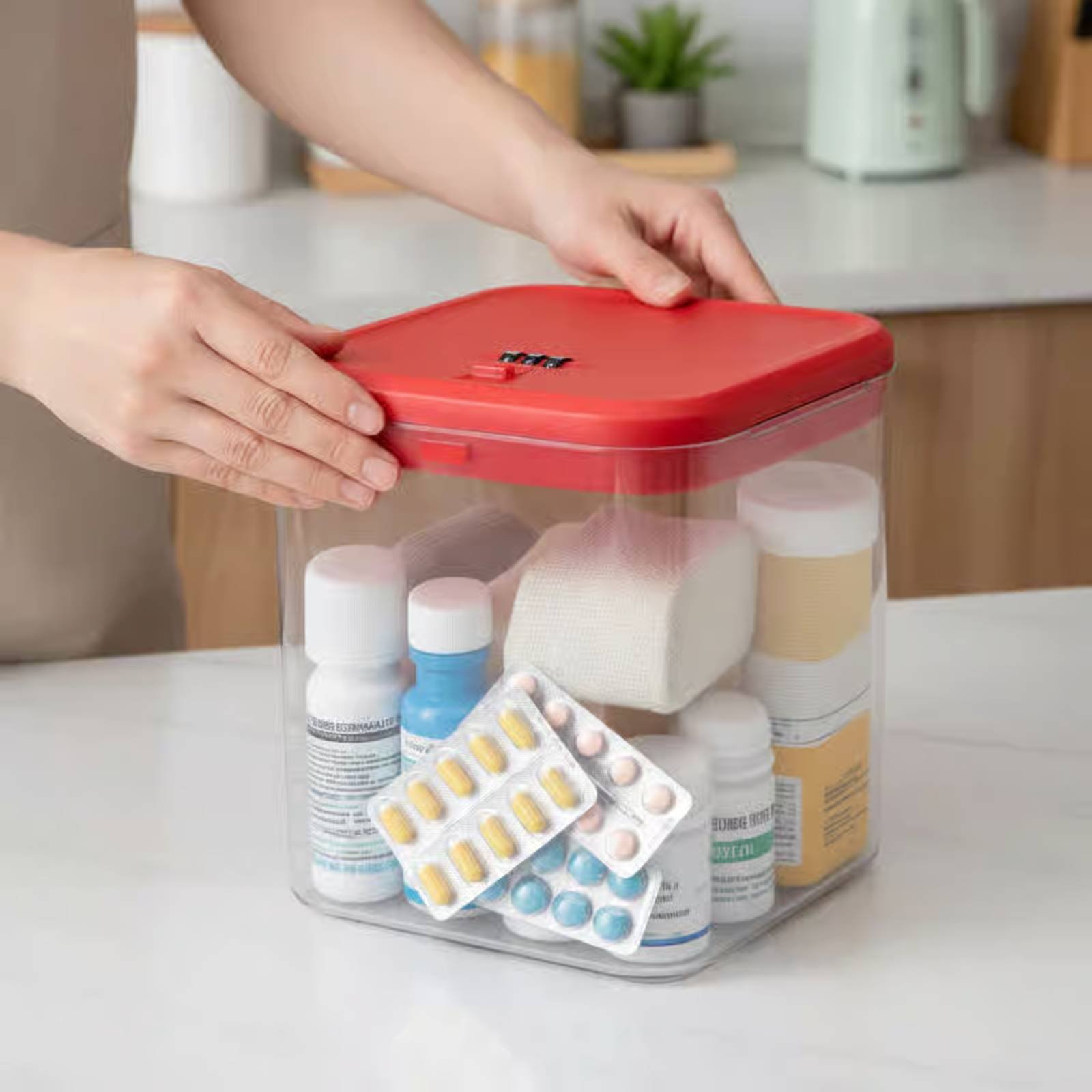 Clear Lockable Box Versatile L - Food & Snacks Colouring Book review and price