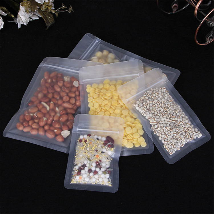 100PCS Frosted Plastic Ziplock - Logo Food Snack review and price