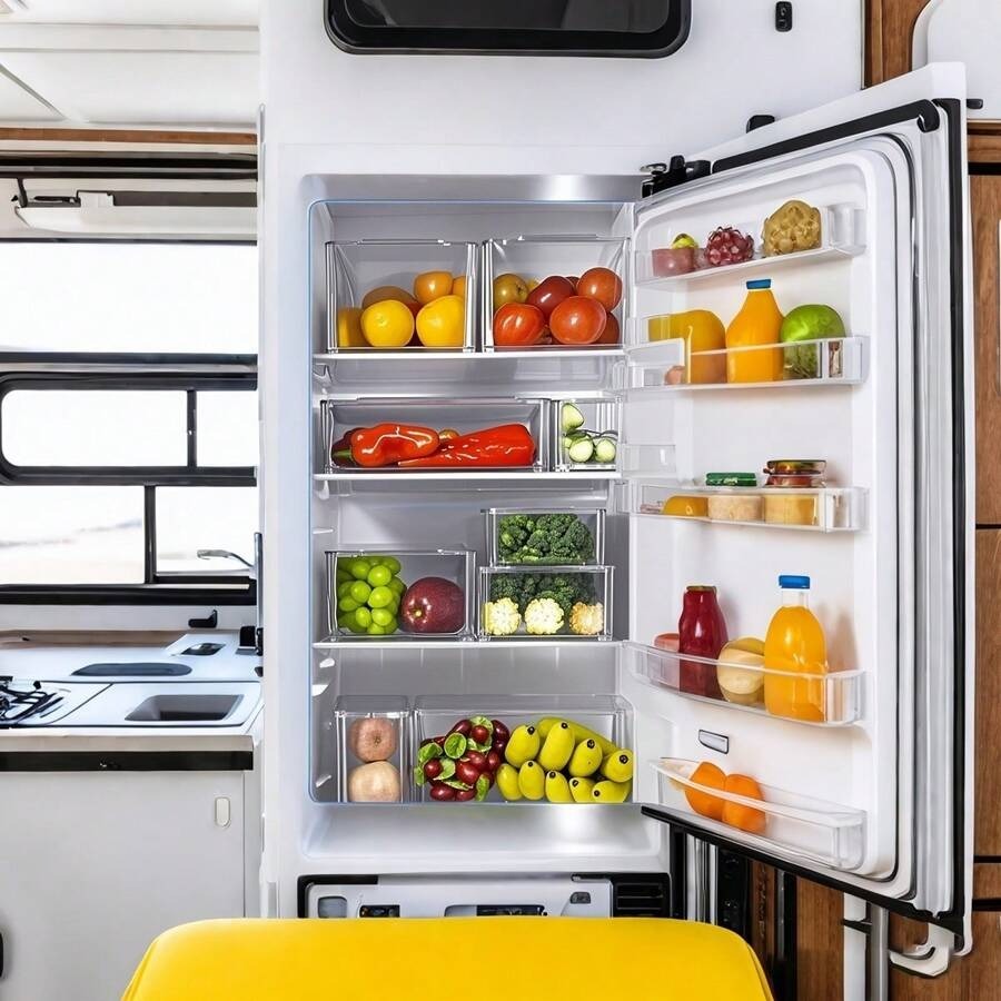 7/14 Pack Stackable Fridge Org - Food Packed Snacks review and price
