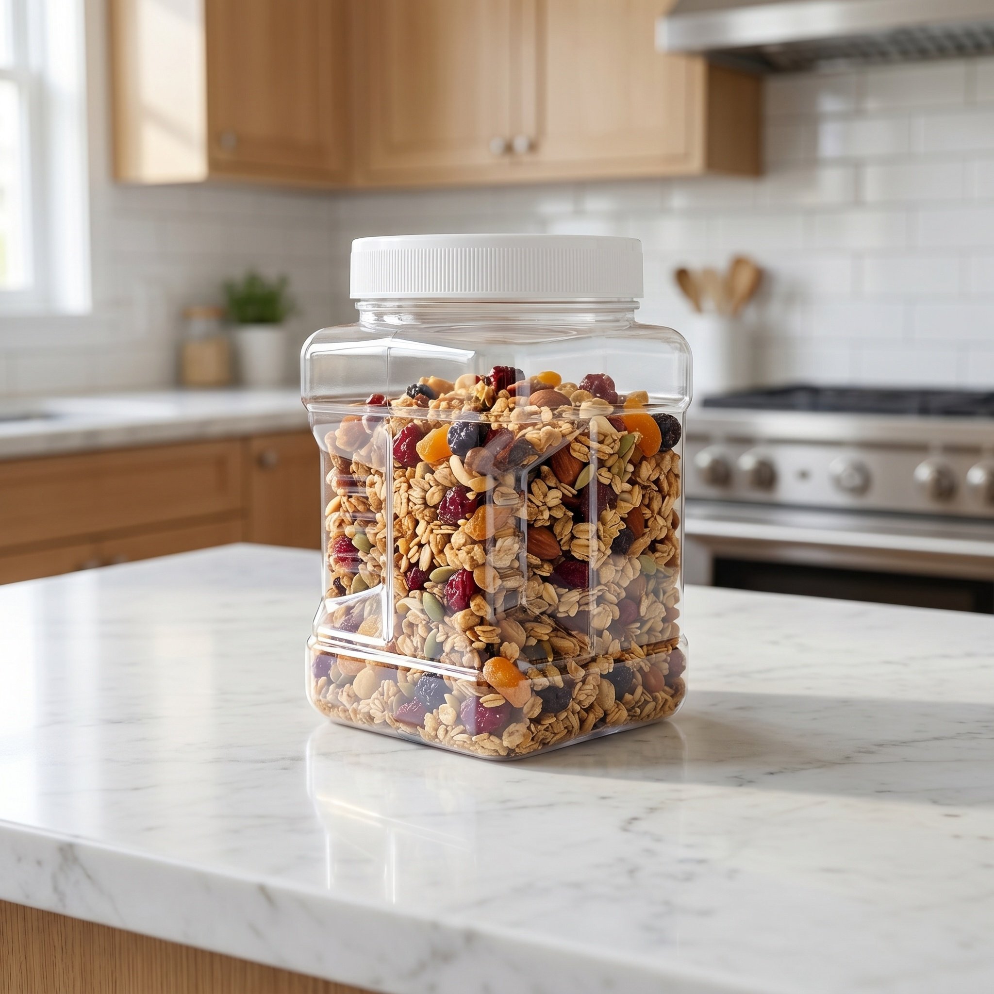 6Pcs Clear Square Airtight Sto - Dry Food Snacks review and price