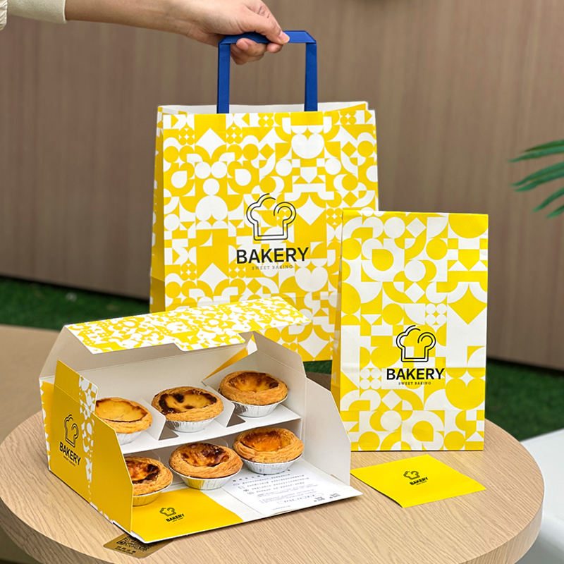 Custom Printing 6 Grid Egg Tar - Logo Food Snack review and price