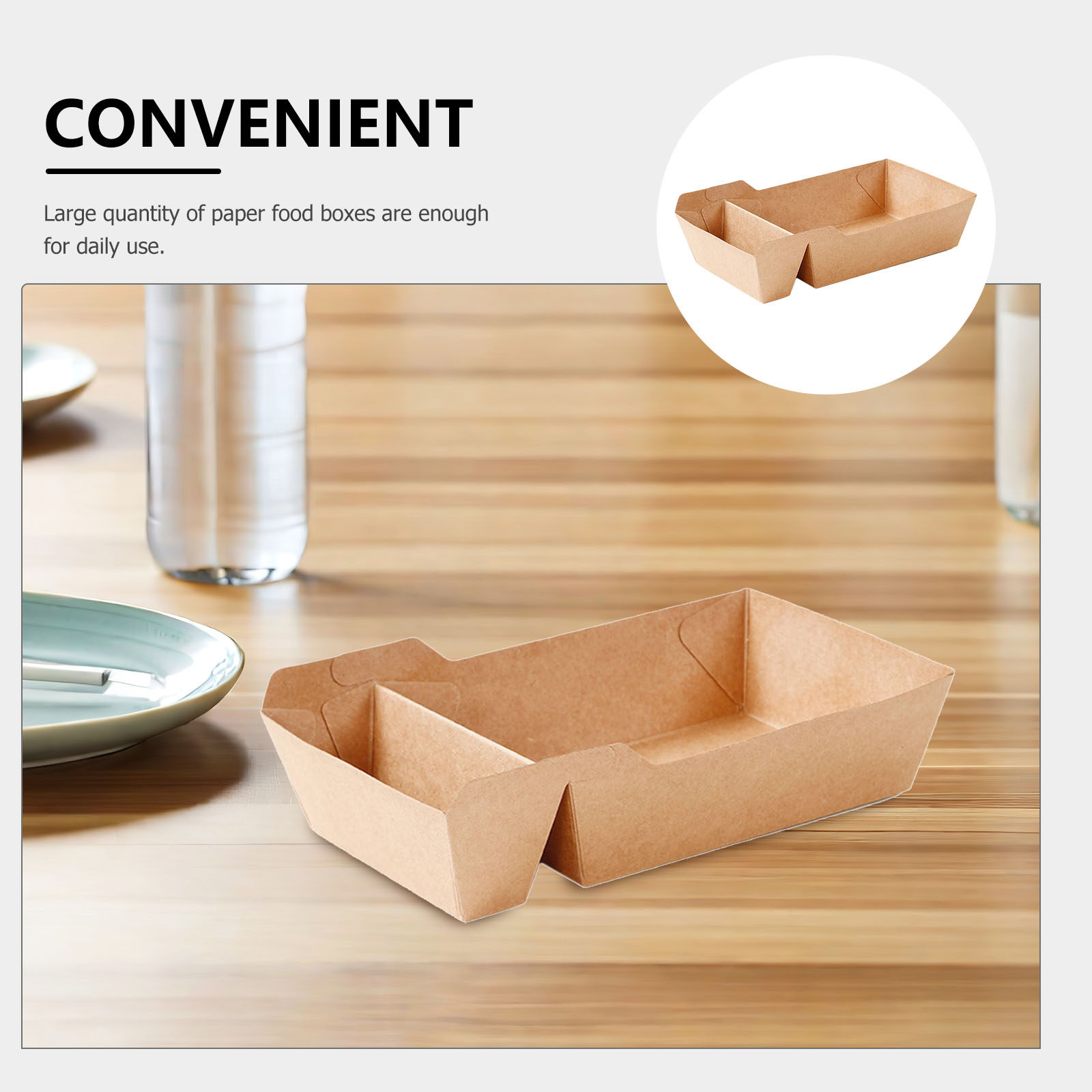 50Pcs Paper Food Box Large Qua - Food Snacks Quantity review and price