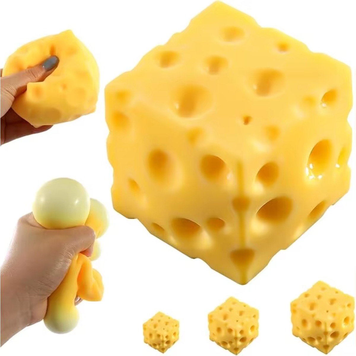 Cheese Stress Ball Squishy Toy - Food & Snacks Colouring Book review and price