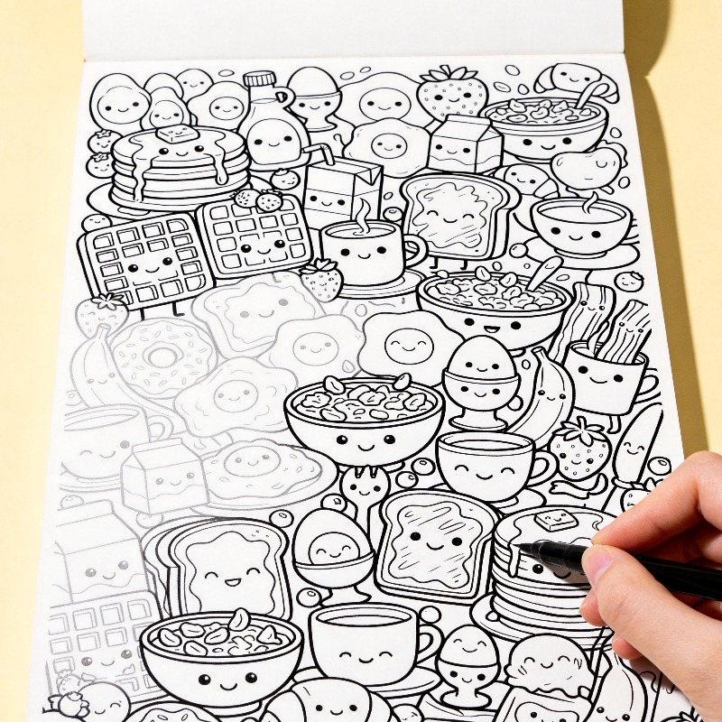 An Adult Decompression and Med - Food Snacks Coloring Book review and price
