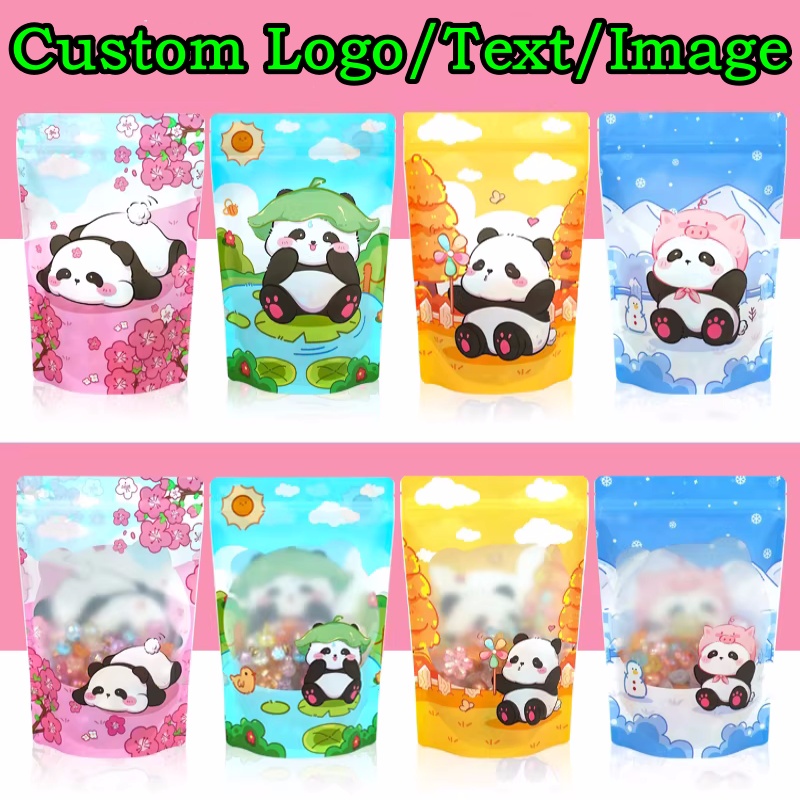 100PCS Aluminum Foil Stand-up  - Logo Food Snack review and price